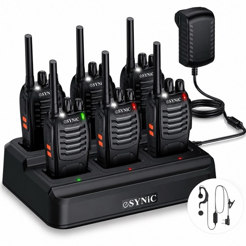 Esynic 6pcs walkie talkies for - walkie,
