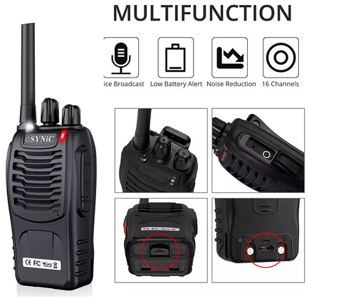 Esynic 2pcs walkie - esynic, talkies