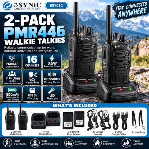 Esynic esy082 pmr446 walkie - esy082,